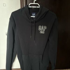 GAP Men's Charcoal Hoodie with Logo